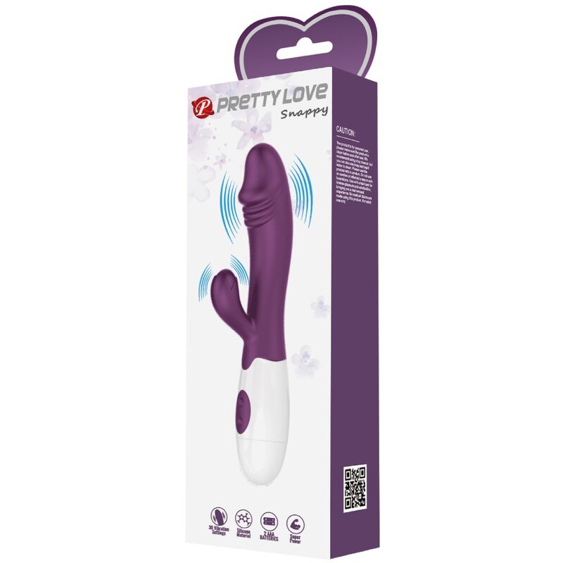 Vibratore G-spot viola PRETTY LOVE FLIRTATION, design ergonomico e elegante, ideale per stimolazione intensa, visibile in immagine.
