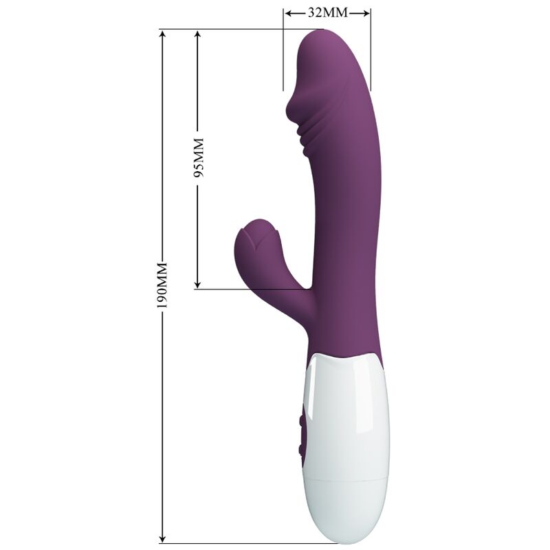 Vibratore G-spot viola PRETTY LOVE FLIRTATION, design compatto e ergonomico, ideale per stimolazione intensa e piacere personale.