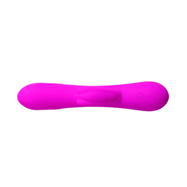 Vibratore stimolatore a barretta Pretty Love Flirtation, design compatto e colorato, con dettagli eleganti e superficie liscia.