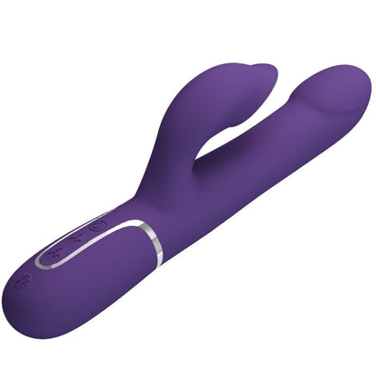 Vibratore coniglio viola PRETTY LOVE ZALIN PERLE 4-in-1, con dettagli e design ergonomico per stimolazione.