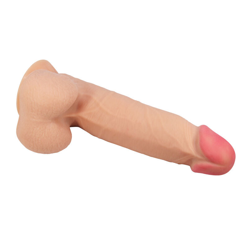 Dildo realistico PRETTY LOVE High Grade, serie Skin con ventosa scorrevole, lunghezza 21,8 cm, dettagli realistici e morbidi.