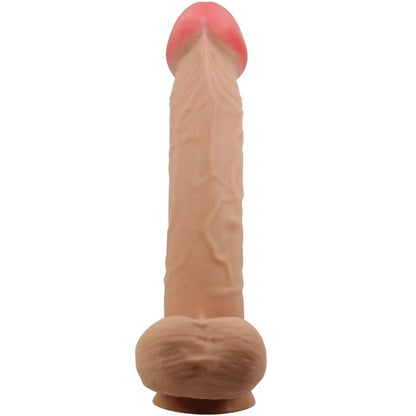 Dildo realistico PRETTY LOVE High Grade con ventosa scorrevole in pelle Flesh, lunghezza 26 cm, con dettagli realistici.