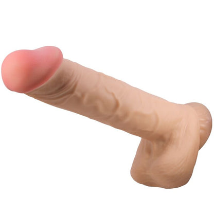 Dildo realistico PRETTY LOVE Skin Series con ventosa scorrevole, lunghezza 26 cm, pelle naturale, alta qualità.