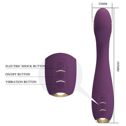 Vibratore Hector di Pretty Love High Grade, con controllo tramite app, colore viola, design elegante e dettagli realistici.