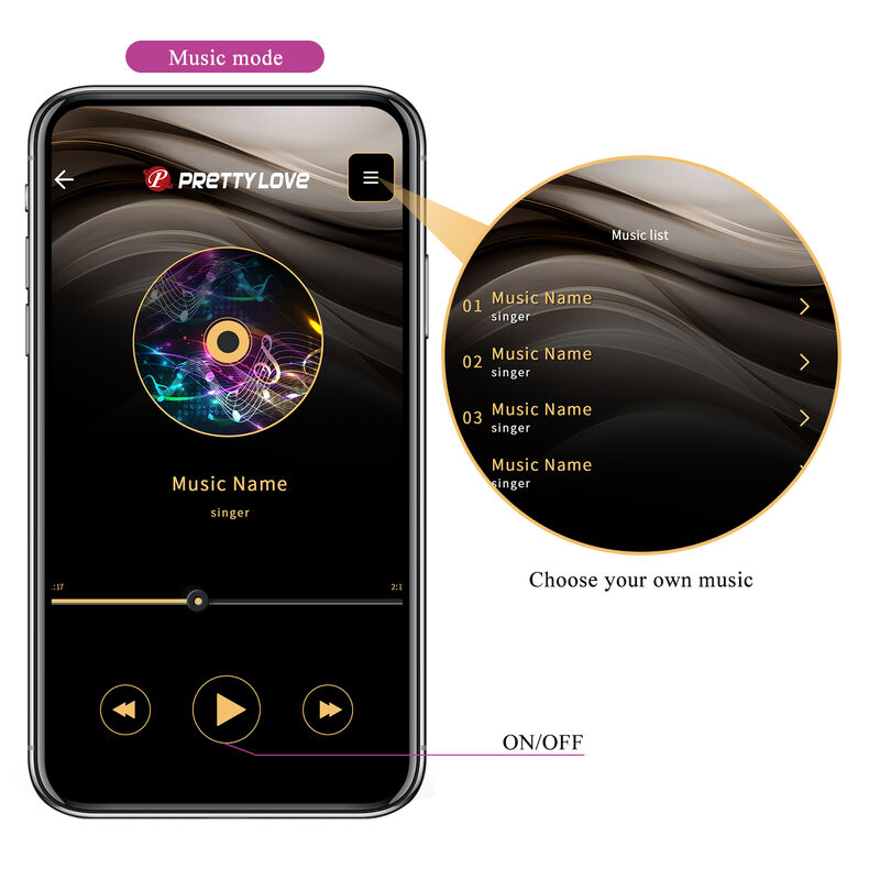 Vibratore Hector di Pretty Love High Grade, con funzione elettroshock e controllo tramite app, colore viola, dettagli visibili.