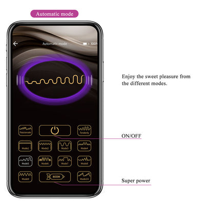 Vibratore Hector di Pretty Love High Grade, elettroshock, controllo tramite app, colore viola, design ergonomico e moderno.