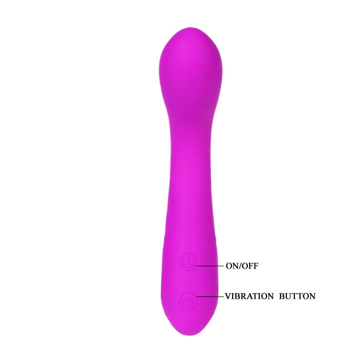Massaggiatore Pretty Love Lilla Tony con design compatto e pulsanti di controllo, ideale per relax e massaggi rilassanti.