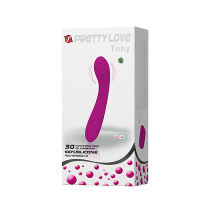 Massaggiatore lilla Pretty Love Tony di alta qualità, con superficie liscia e manico ergonomico per massaggi rilassanti