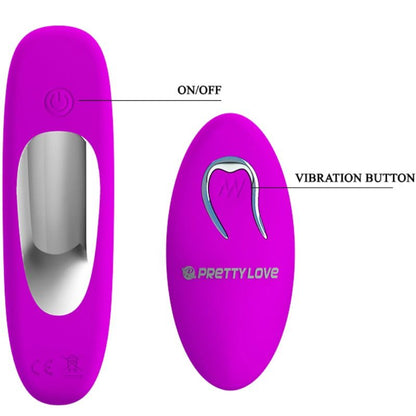 Stimolatore delle dita Pretty Love Magic, dispositivo di piacere compatto e ergonomico per stimolazione delicata.