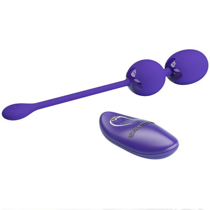 Sfere per telecomando Pretty Love Willie Youth con vibrazione viola, dotate di LED e design ergonomico per piacere e stimolazione