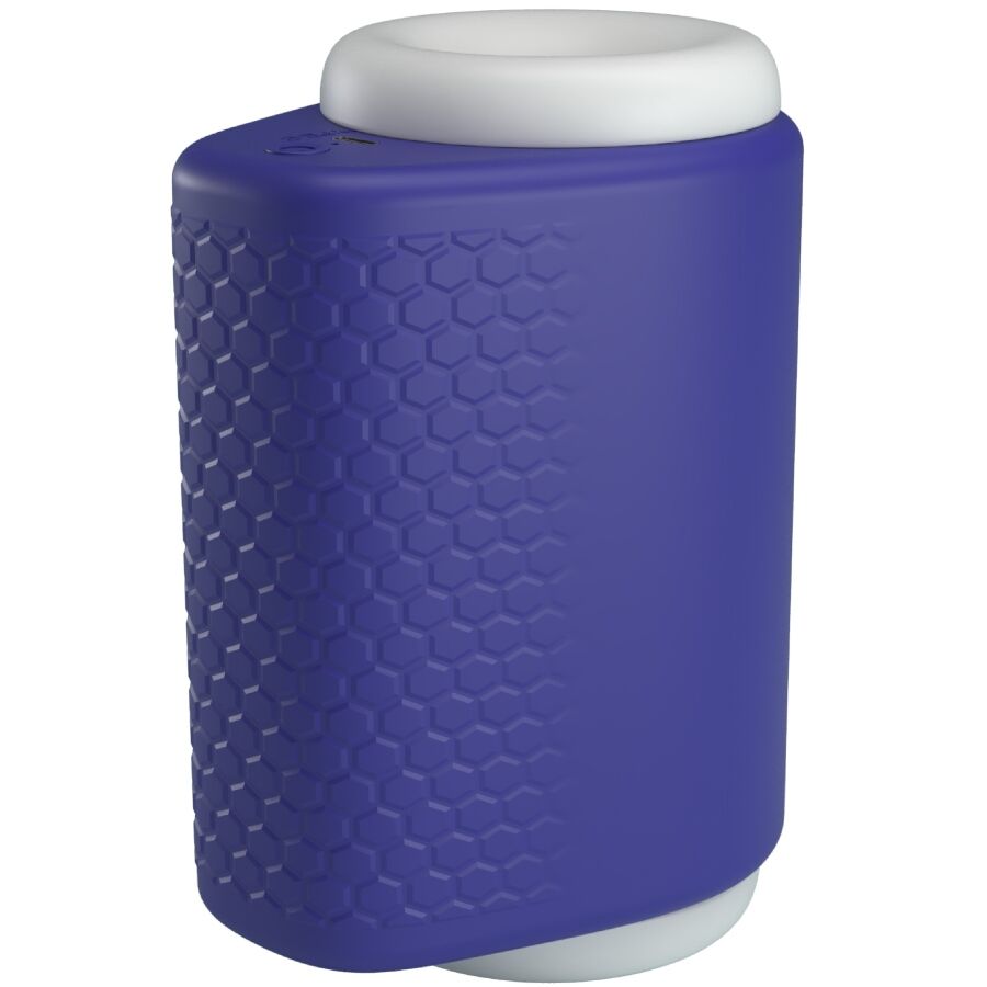 Masturbatore maschile Pretty Love DJ Lady con vibrazione, 5 impostazioni, colore viola, silicone morbido e dettagli realistici.