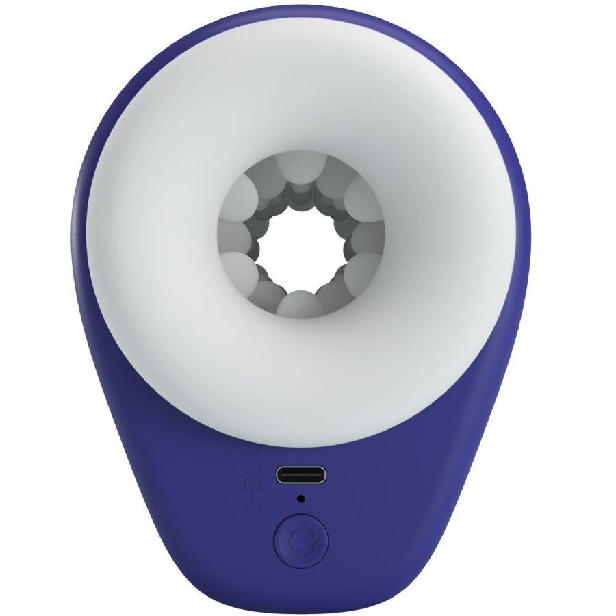 Masturbatore maschile PRETTY LOVE DJ LADY con vibrazione, 5 impostazioni, colore viola, dettagli realistici e design ergonomico.