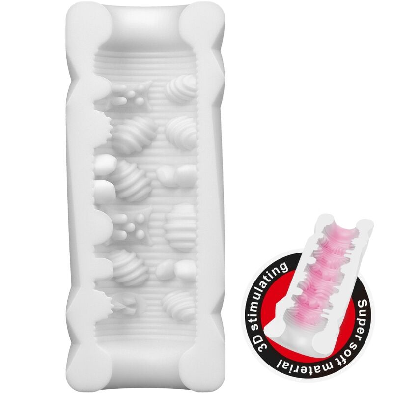 Masturbatore vagina abbassabile PRETTY LOVE Hedy White, modello femminile con dettagli realistici, marca PRETTY LOVE MALE.