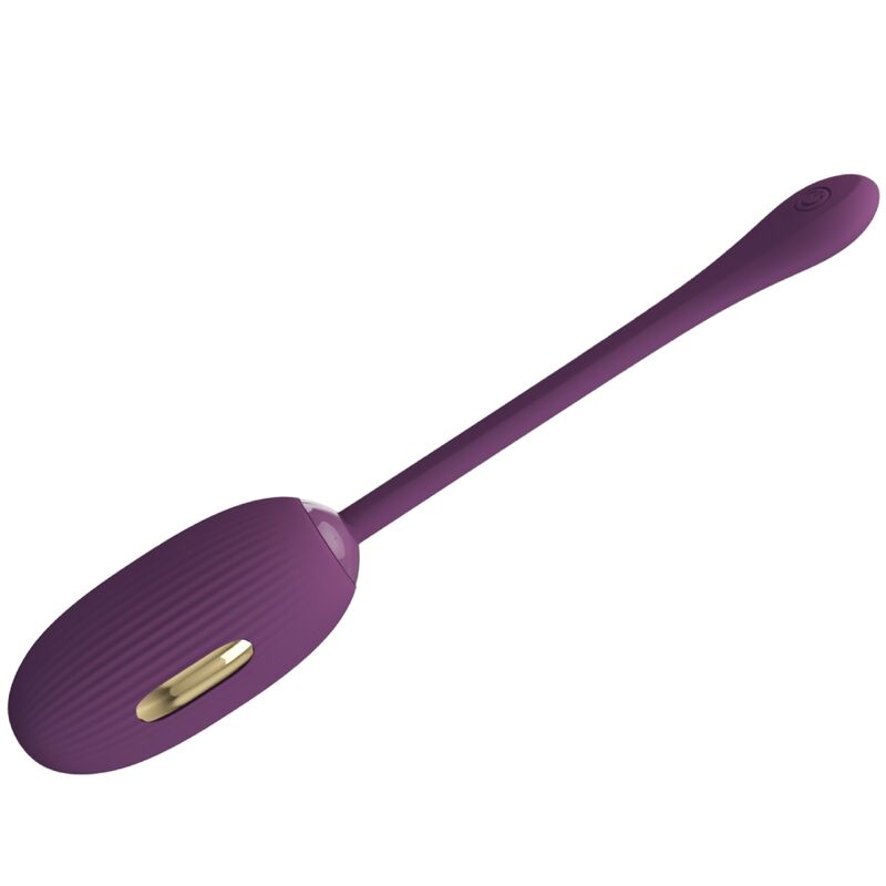 Vibrazione a forma di uovo viola di PRETTY LOVE SMART, Doreen, dispositivo ricaricabile con design elegante e funzionalità innovative.