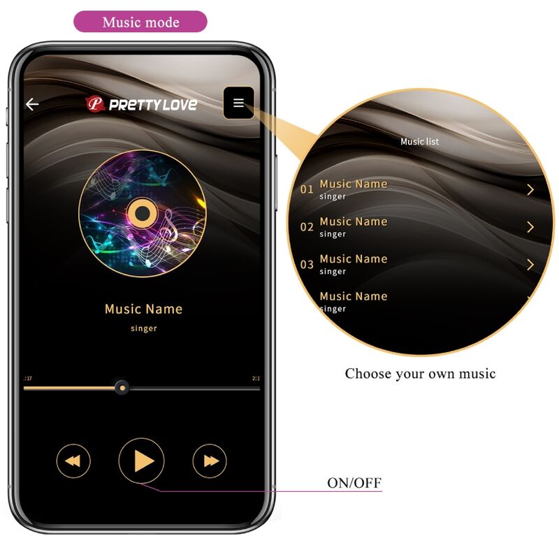 Uovo vibrante ricaricabile Pretty Love Doreen in colore viola, design elegante e superficie liscia, prodotto per il piacere.