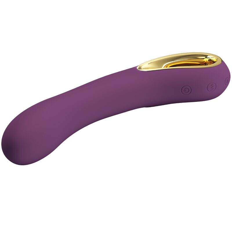 Vibratore ricaricabile viola PRETTY LOVE ETHAN, design elegante e compatto, brand PRETTY LOVE SMART, visibile in dettaglio nell'immagine.