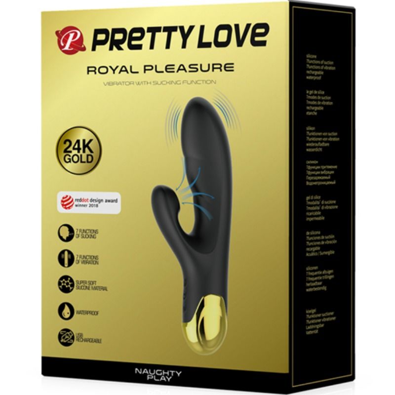 Stimolatore intelligente PRETTY LOVE SMART con vibrazione e aspirazione, design elegante e materiali di alta qualità.