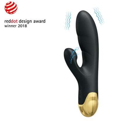 Dispositivo vibrante e con funzione di aspirazione di Pretty Love Smart, design intelligente e dettagliato, in uso ergonomico.