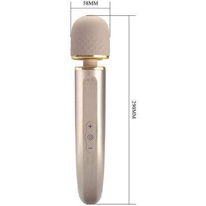 Massaggiatore Pretty Love Smart con 7 modalità di vibrazione, colore champagne, design ergonomico.