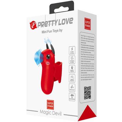 Stimolatore Magic Diavolo di Pretty Love Smart, mini giocattoli divertenti per il piacere, con design vivace e compatto.