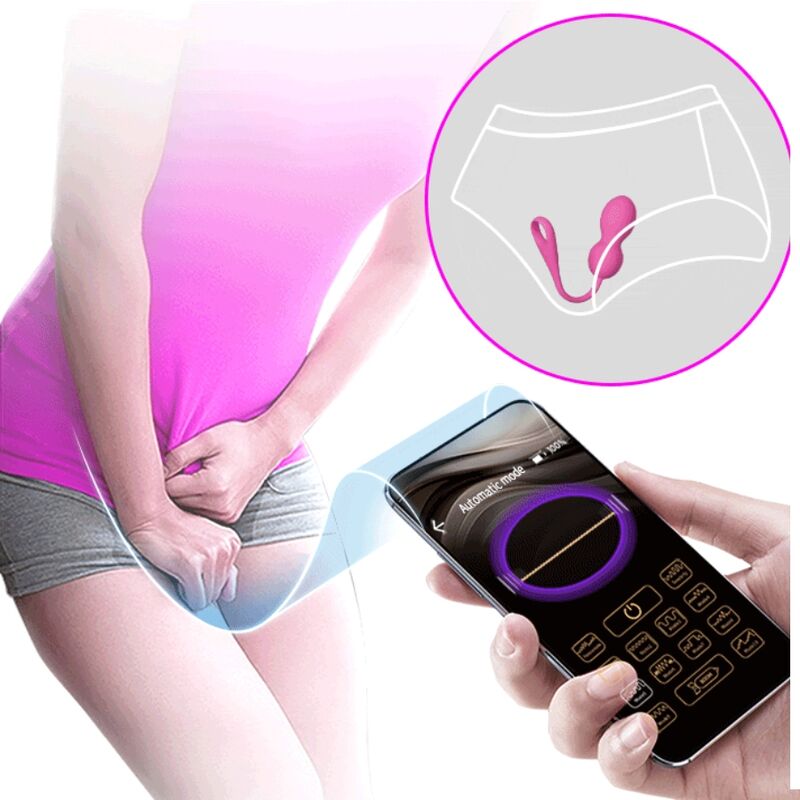 Sfere vibranti ricaricabili Pretty Love Elvira rosa, dispositivo di piacere con design elegante e funzionalità avanzate.