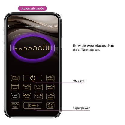 Sfera vibrante ricaricabile Pretty Love Elvira viola, prodotto di piacere della linea Pretty Love Smart, visibile in immagine.