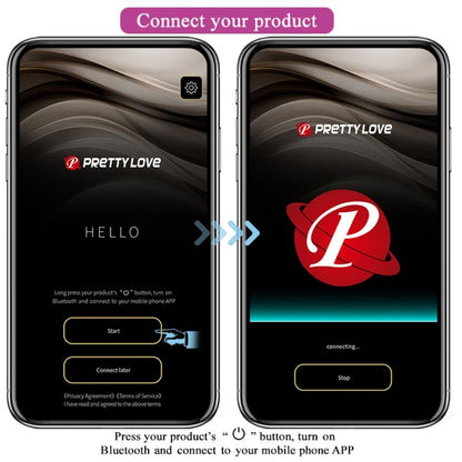 Sfere vibranti ricaricabili Pretty Love Elvira di colore viola, prodotto di benessere e piacere del marchio Pretty Love Smart.