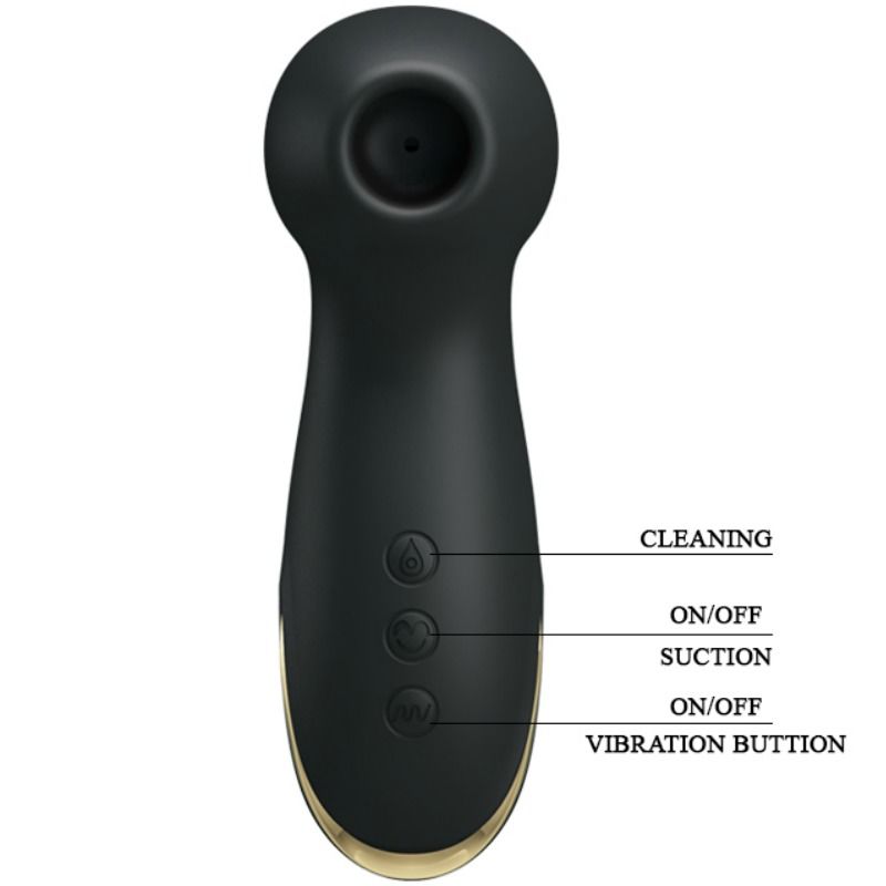 Vibratore PRETTY LOVE SMART con funzione di martello, vibrazioni e aspirazione, in silicone rosa con dettagli ergonomici.