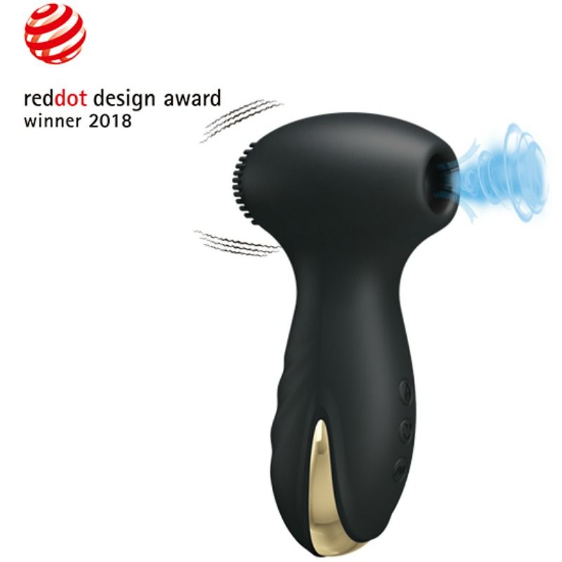 Vibratore Pretty Love Smart con funzione di aspirazione e vibrazione, design ergonomico e colori vivaci.