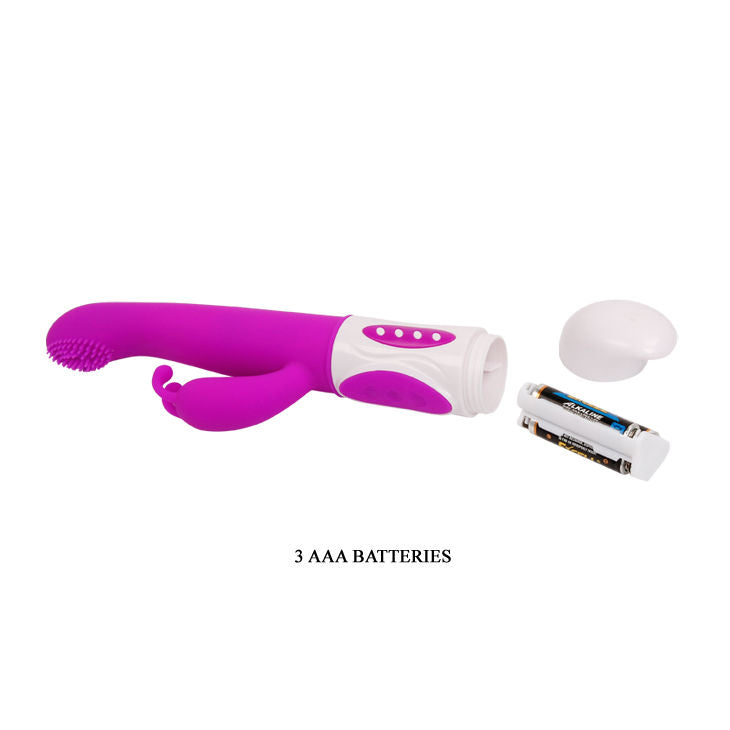 Coniglio lilla Pretty Love Smart Hugh, giocattolo erotico di forma animale con dettagli realistici, ideale per stimolazione e piacere.