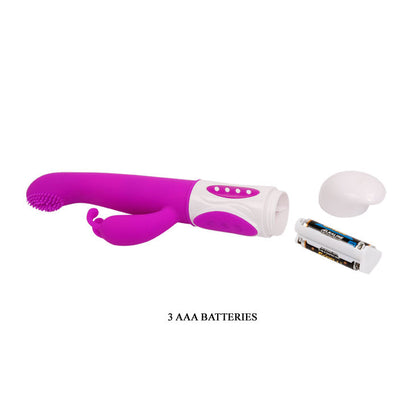 Coniglio lilla Pretty Love Smart Hugh, giocattolo erotico di forma animale con dettagli realistici, ideale per stimolazione e piacere.