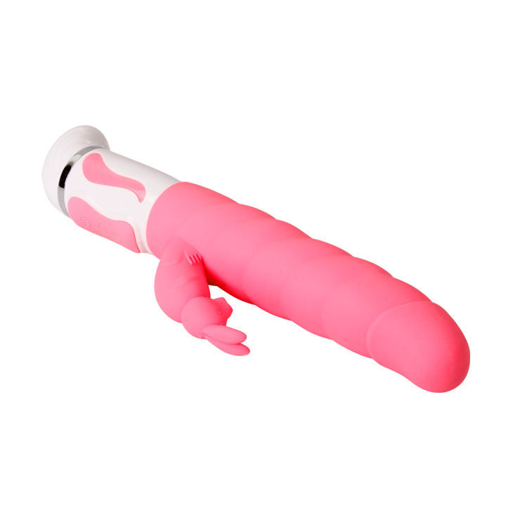 Coniglio rosa di Pretty Love Smart, morbido e realistico, ideale per giochi intimi e piacere personale.