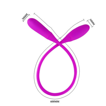 Vibratore Snaky Vibe 7 V e 3 solletto di PRETTY LOVE SMART, design ergonomico e dettagli realistici in morbido silicone.