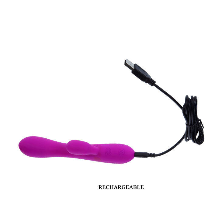 Vibratore intelligente Pretty Love Victor con stimolatore clitoride, design elegante e materiali di alta qualità, in uso.