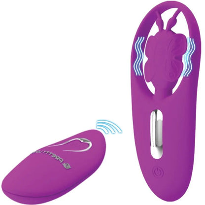 Stimolatore a farfalla Pretty Love Smart per mutandine Dancing con telecomando, colore lilla, dettagli di design e materiali morbidi