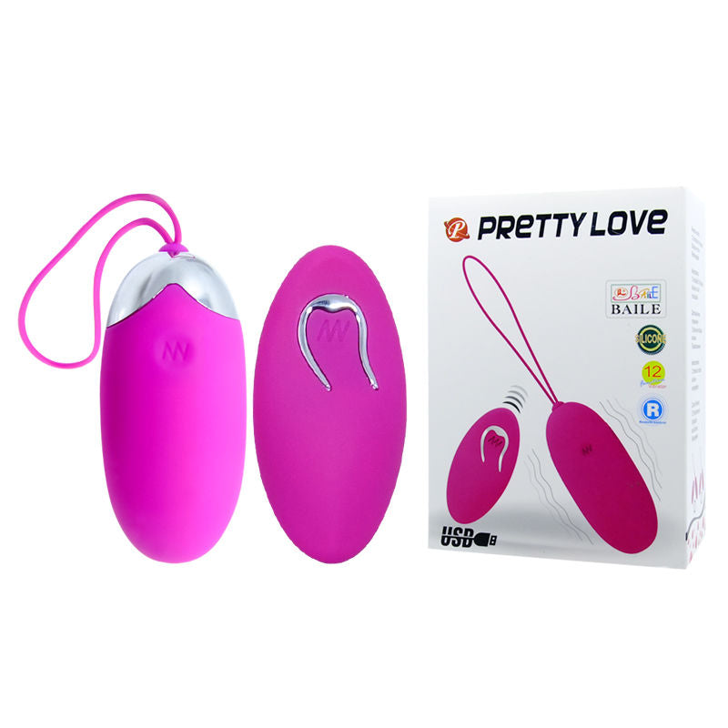 Telecomando per uovo vibrante Pretty Love Smart, 12V, controllo a distanza per massaggi e stimolazione, visibile in primo piano