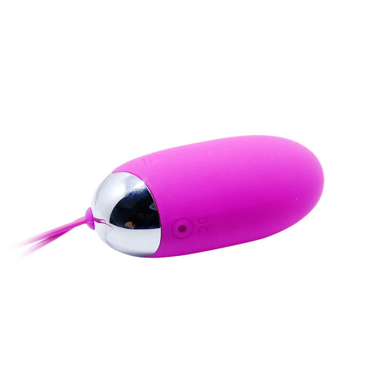 Telecomando per uovo vibrante PRETTY LOVE SMART, 12V, con design elegante e pulsanti di controllo visibili sull'immagine.