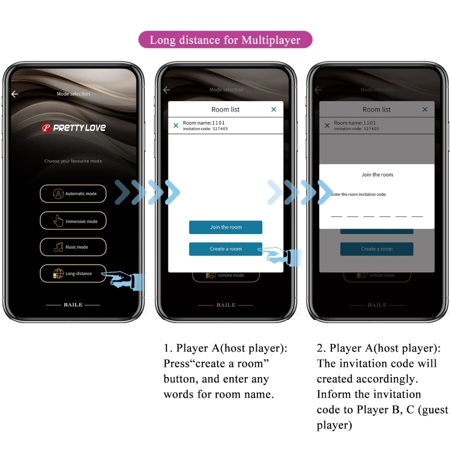 Vibratore controllato da app Pretty Love Leviathan viola, design ergonomico e dettagliato, marca Pretty Love Smart.