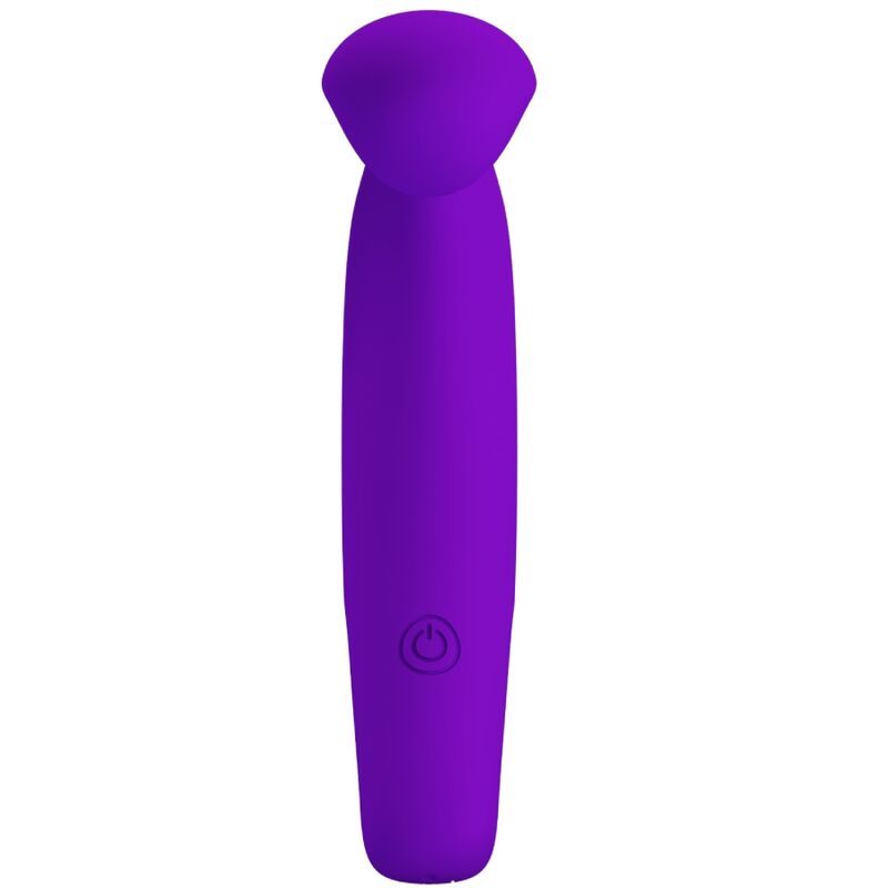 Vibratore da dita ricaricabile Pretty Love Gorgon viola, piccolo e maneggevole, con dettagli in silicone e design ergonomico.