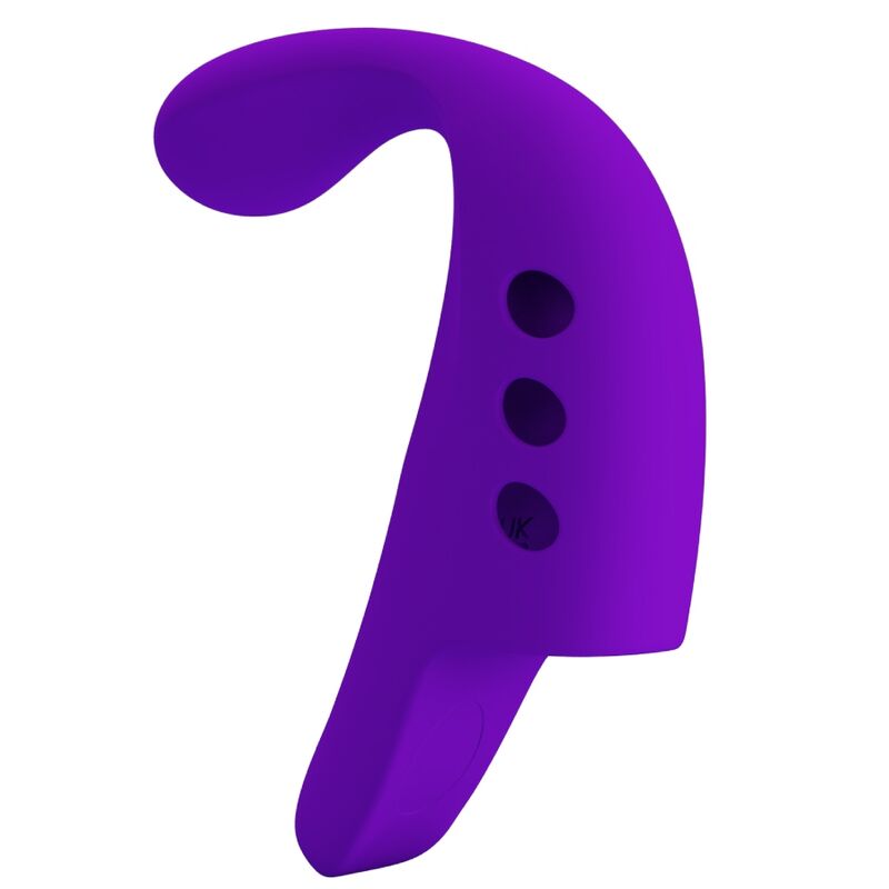 Vibratore da dita ricaricabile Pretty Love Gorgon viola, con design compatto e stimolante, prodotto della linea Pretty Love Smart.