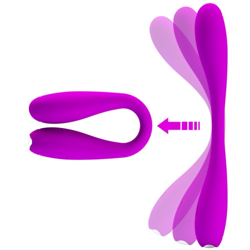 Vibratore flessibile Pretty Love Yedda del marchio Pretty Love Smart, design ergonomico e versatile, in dettaglio visivo.