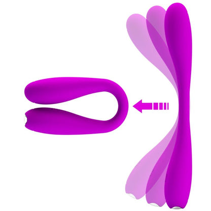 Vibratore flessibile Pretty Love Yedda del marchio Pretty Love Smart, design ergonomico e versatile, in dettaglio visivo.