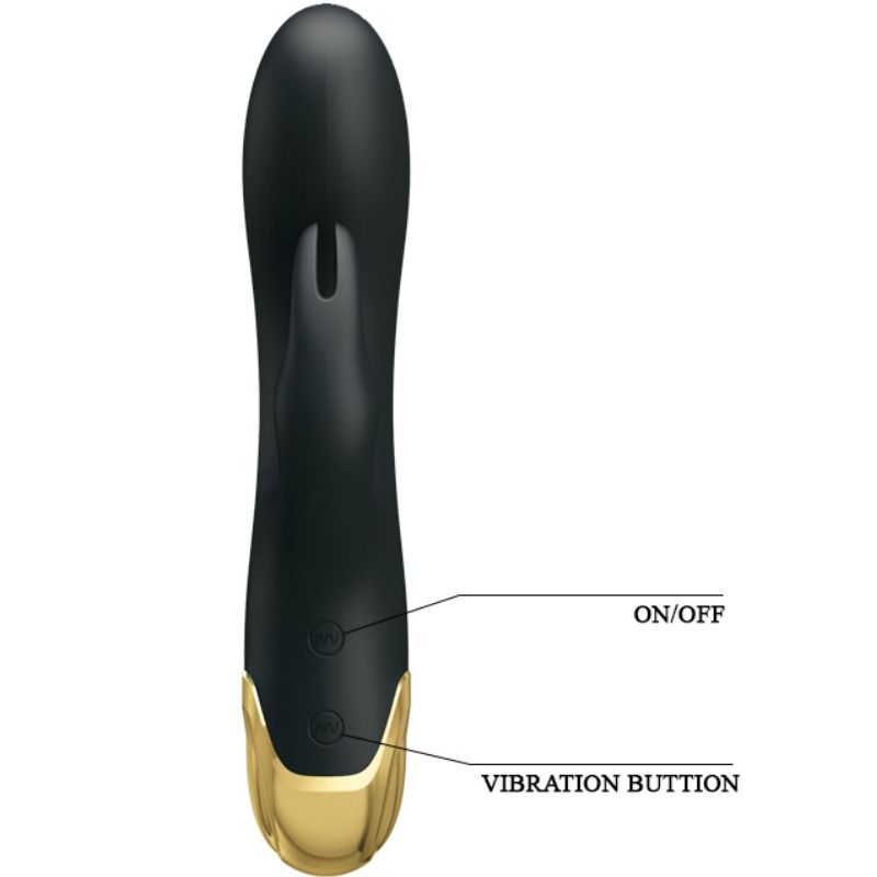 Vibratore intelligente doppio piacere PRETTY LOVE SMART con design ergonomico e controlli intuitivi, in silicone di alta qualità.