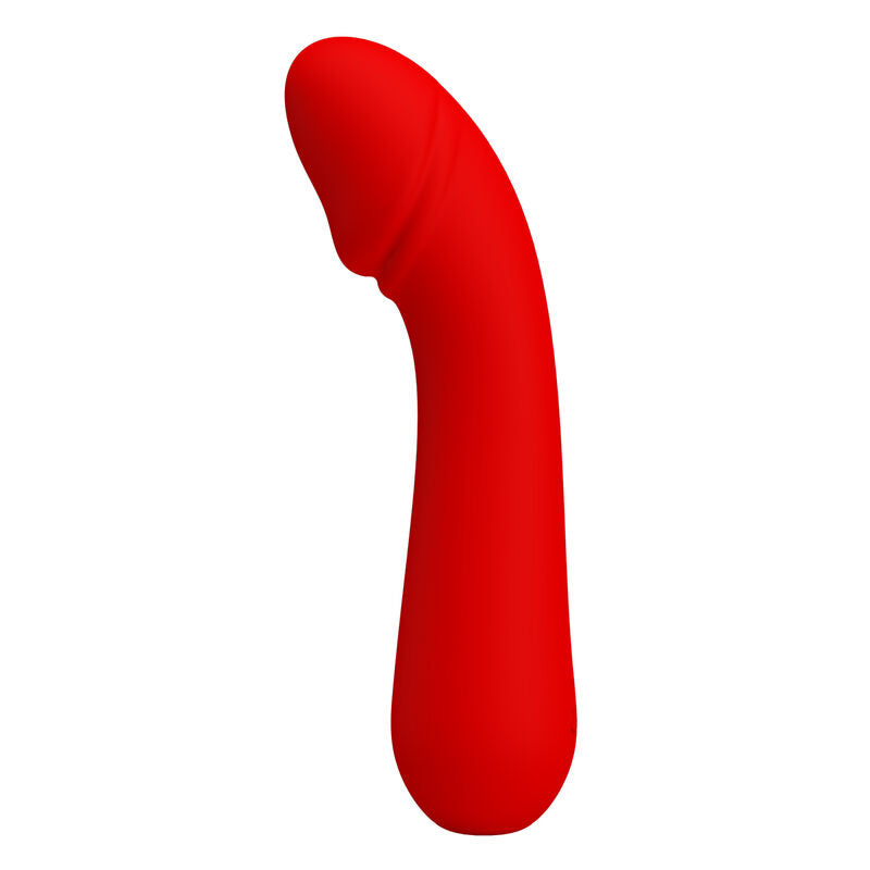 Vibratore ricaricabile PRETTY LOVE CETUS ROSSO della linea PRETTY LOVE SMART, con design elegante e superficie liscia.