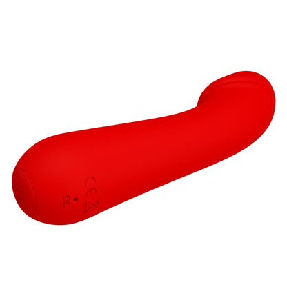 Vibratore ricaricabile PRETTY LOVE CETUS ROSSO, design ergonomico e superficie liscia, brand PRETTY LOVE SMART.