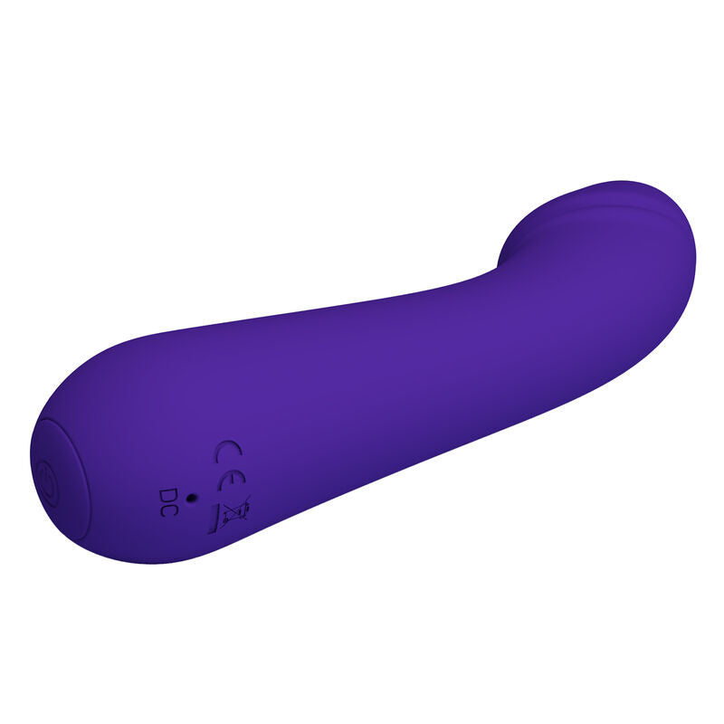 Vibratore ricaricabile Pretty Love Cetus viola, dispositivo di stimolazione con design elegante e funzionalità avanzate.