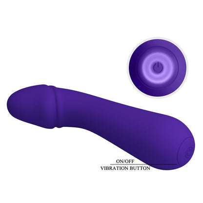 Vibratore ricaricabile Pretty Love Cetus viola, prodotto della linea Pretty Love Smart, con design elegante e dettagli raffinati.