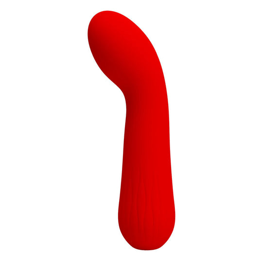 Vibratore ricaricabile Pretty Love Faun Rosso della linea Pretty Love Smart, con design ergonomico e dettagli eleganti.