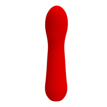 Vibratore ricaricabile PRETTY LOVE SMART Faun rosso con design elegante e dettagli realistici, visibile nell'immagine.