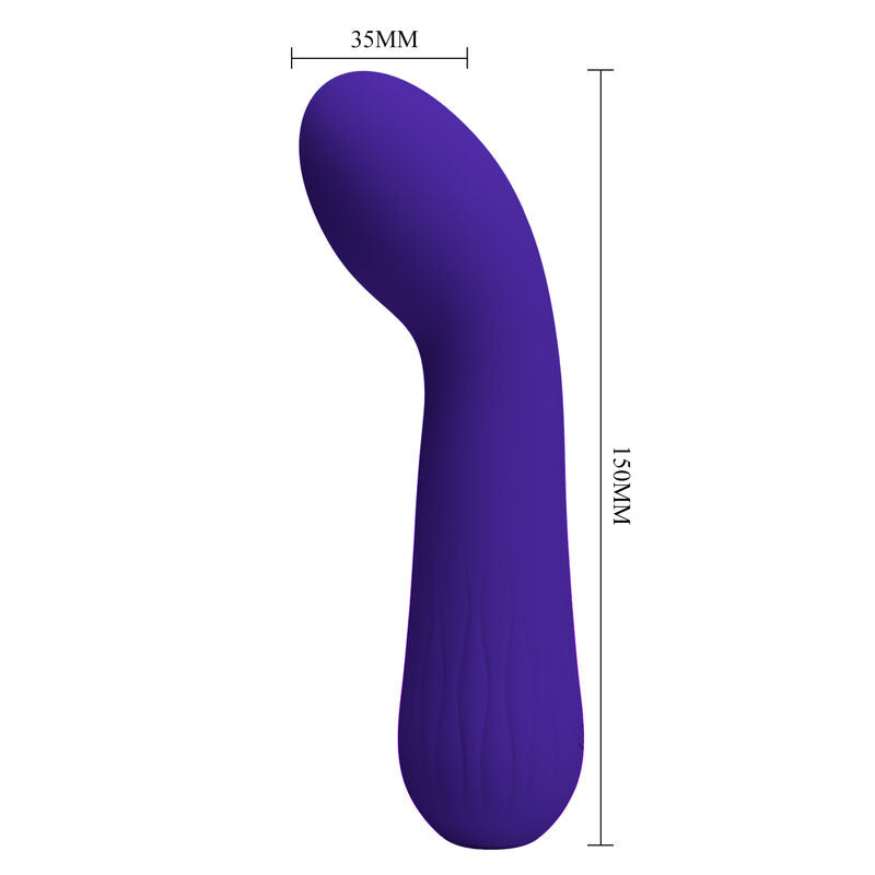 Vibratore ricaricabile Pretty Love Faun Viola con design elegante, ideale per stimolazione personale, marca Pretty Love Smart